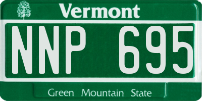 VT license plate NNP695