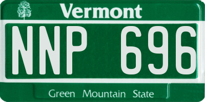 VT license plate NNP696