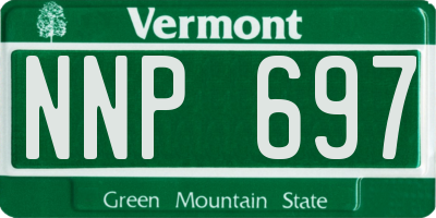 VT license plate NNP697