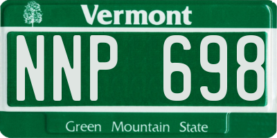 VT license plate NNP698