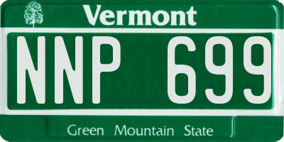 VT license plate NNP699