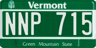 VT license plate NNP715
