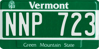 VT license plate NNP723