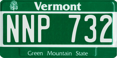VT license plate NNP732