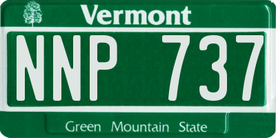 VT license plate NNP737