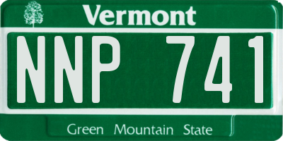 VT license plate NNP741