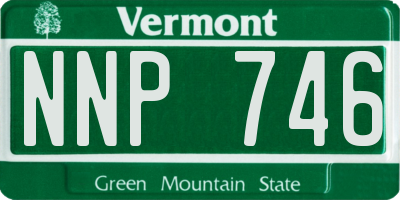 VT license plate NNP746