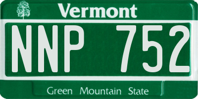 VT license plate NNP752