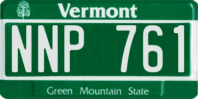 VT license plate NNP761