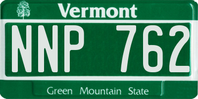 VT license plate NNP762