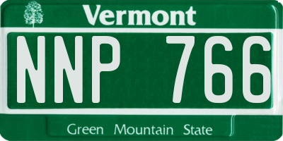 VT license plate NNP766