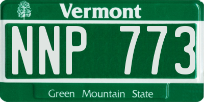 VT license plate NNP773