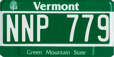 VT license plate NNP779