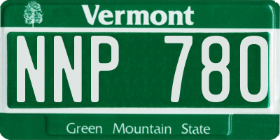 VT license plate NNP780