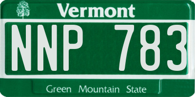 VT license plate NNP783