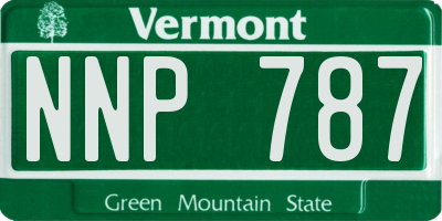 VT license plate NNP787