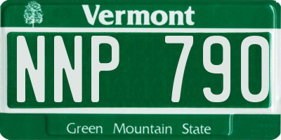 VT license plate NNP790
