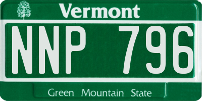 VT license plate NNP796
