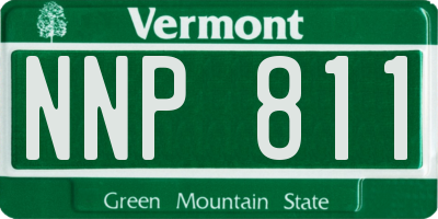 VT license plate NNP811
