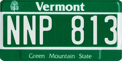 VT license plate NNP813