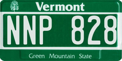 VT license plate NNP828