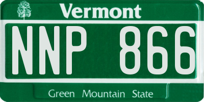 VT license plate NNP866