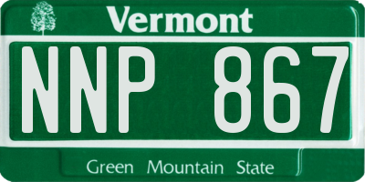 VT license plate NNP867