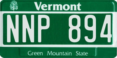 VT license plate NNP894