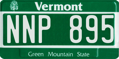 VT license plate NNP895
