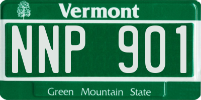 VT license plate NNP901