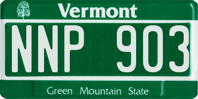 VT license plate NNP903