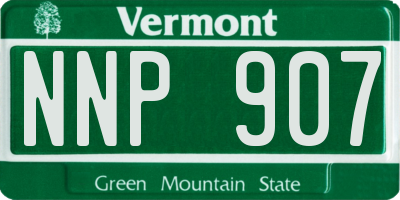 VT license plate NNP907