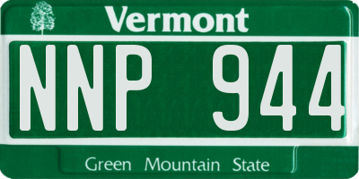 VT license plate NNP944