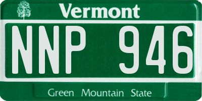 VT license plate NNP946