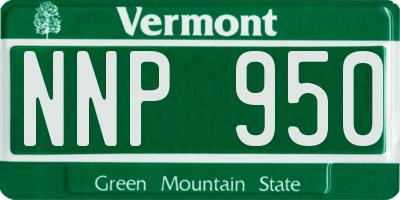 VT license plate NNP950