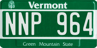 VT license plate NNP964