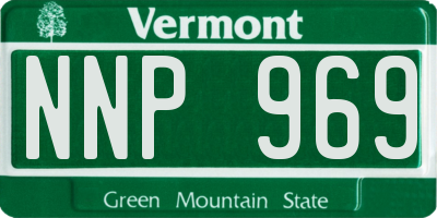 VT license plate NNP969