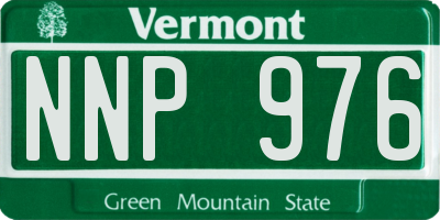 VT license plate NNP976