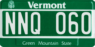 VT license plate NNQ060