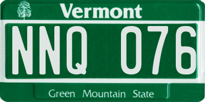 VT license plate NNQ076