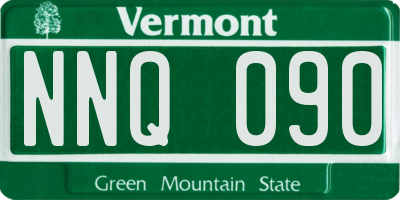 VT license plate NNQ090