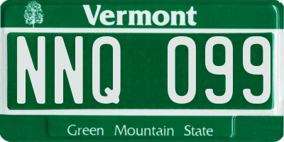 VT license plate NNQ099