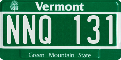 VT license plate NNQ131