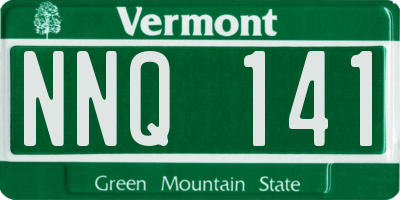 VT license plate NNQ141