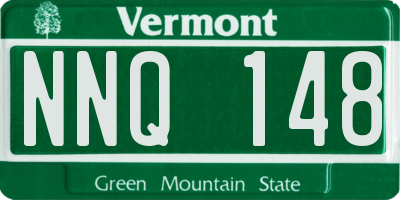 VT license plate NNQ148