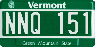 VT license plate NNQ151