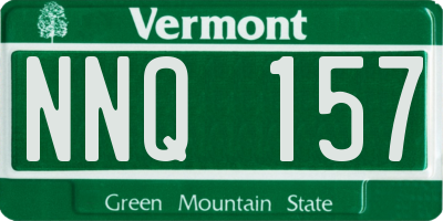 VT license plate NNQ157