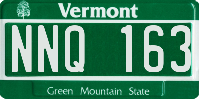 VT license plate NNQ163