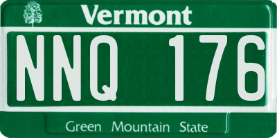 VT license plate NNQ176
