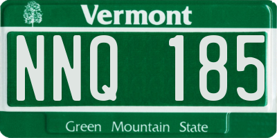 VT license plate NNQ185